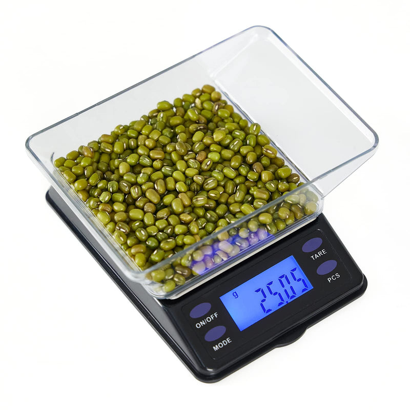 [Australia - AusPower] - MINGLISCALE Digital Pocket Scale, Digital Kitchen Gram Scale, 200g x 0.01g , Jewelry Scale,Coffee Scale,Lab Scale,Weed and Small Items Scale,(Battery Included) 