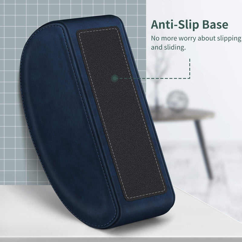 [Australia - AusPower] - Remote Control Holder with 5 Compartments, KENOBEE Anti-slip Desktop Caddy Storage Organizer for Remote Controllers, Office Supplies, Makeup Brush, Media Accessories, Blue Z-Blue 