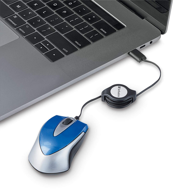 [Australia - AusPower] - Verbatim USB-C Mini Optical Travel Mouse - Blue (70237) 