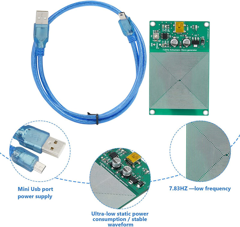 [Australia - AusPower] - Pulse Generator Digital Signal Source Generator 7.83 Hz Schumann Wave Ultra-Low Frequency Pulse Generator 