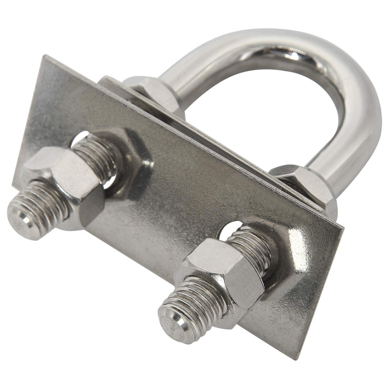 [Australia - AusPower] - NovelBee 2-Pack of Stainless Steel Bow Stern Eye Tie Down U Bolt with Nuts and Washers,Stock Dia.1/2" (Length:4-1/4") Length:4-1/4" 