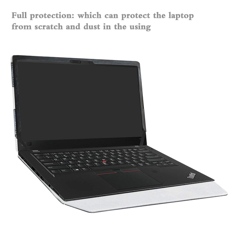 [Australia - AusPower] - Alapmk Protective Case for 14 Inch Lenovo ThinkPad T14 T14s P14s T490 T495 T495s T490s T480s/ThinkPad P43s/ThinkPad T14 Gen 2/ThinkPad P14s Gen 2 Laptop(Not fit thinkpad T480),Black Black 