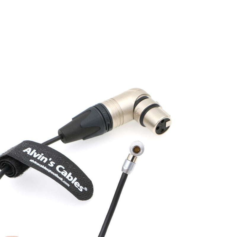 [Australia - AusPower] - Alvin's Cables 5 Pin 00 Right Angle Male to XLR 3 Pin 90 Degree Female Audio Cable for Z CAM E2 Camera 