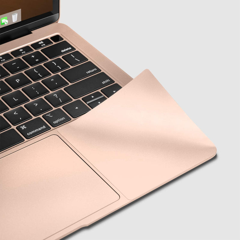 [Australia - AusPower] - UPPERCASE Premium Palm Rest Protector Skin Cover Set Compatible with MacBook Air 13" 2018, 2019 Only, Gold MacBook Air 13" (2018+) 