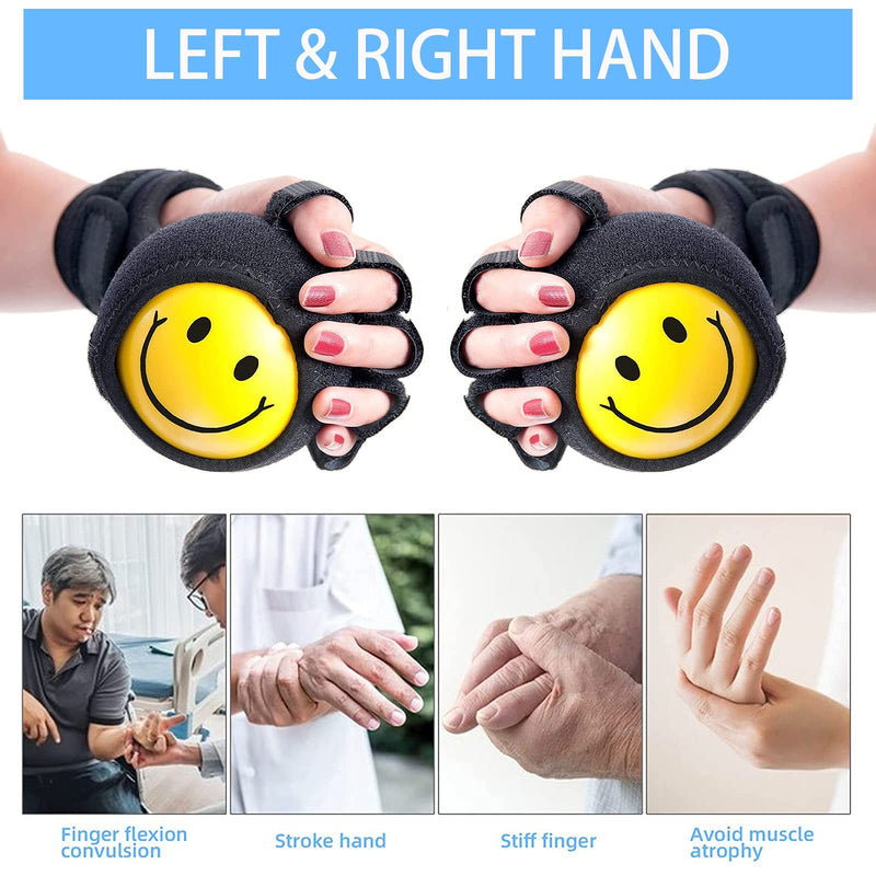 [Australia - AusPower] - Anti-spasticity Ball Splint Hand Finger for Hand Stroke Hemiplegia Finger Recovery Spasm Dystonia Hemiplegia Finger Training Hand Functional Impairment for Children and Men and Women Small 
