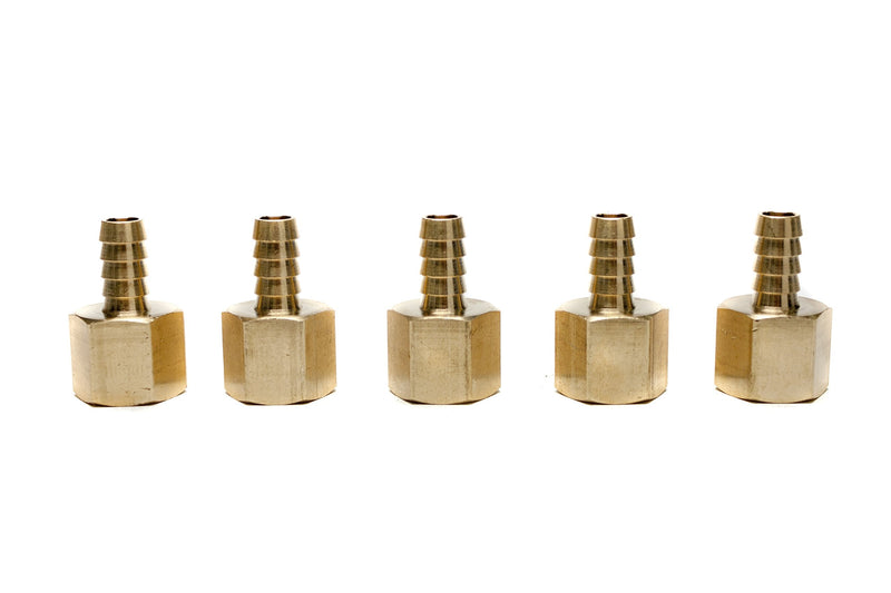 [Australia - AusPower] - LTWFITTING Brass Fitting Coupler 3/8-Inch Hose ID x 1/2-Inch Female NPT Fuel Water Gas(Pack of 5) 