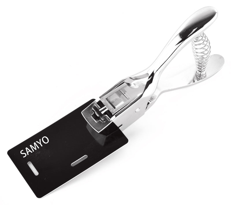 [Australia - AusPower] - Samyo Hand Held ID Card Slot Hole Punch Metal Puncher Plier Punching Tool for ID Card Badge PVC Photo Tag Classic 