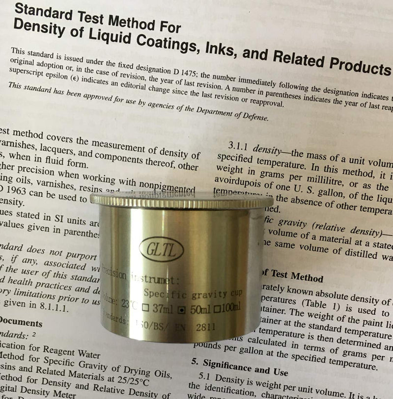[Australia - AusPower] - GLTL Optional Paint Density Specific Gravity Cups Stainless Steel (50ml) 50ml 