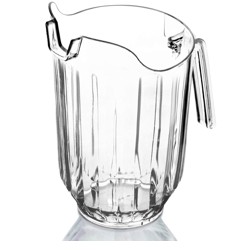 [Australia - AusPower] - DecorRack 2 Crystal Clear Plastic Pitcher Beverage Dispenser with Pour Spout Shatterproof Catering and Restaurant Serveware for Cold Drinks, Water, Lemonade, Beer, and Sangria, 56 Ounce (2 Pack) Pack of 2 