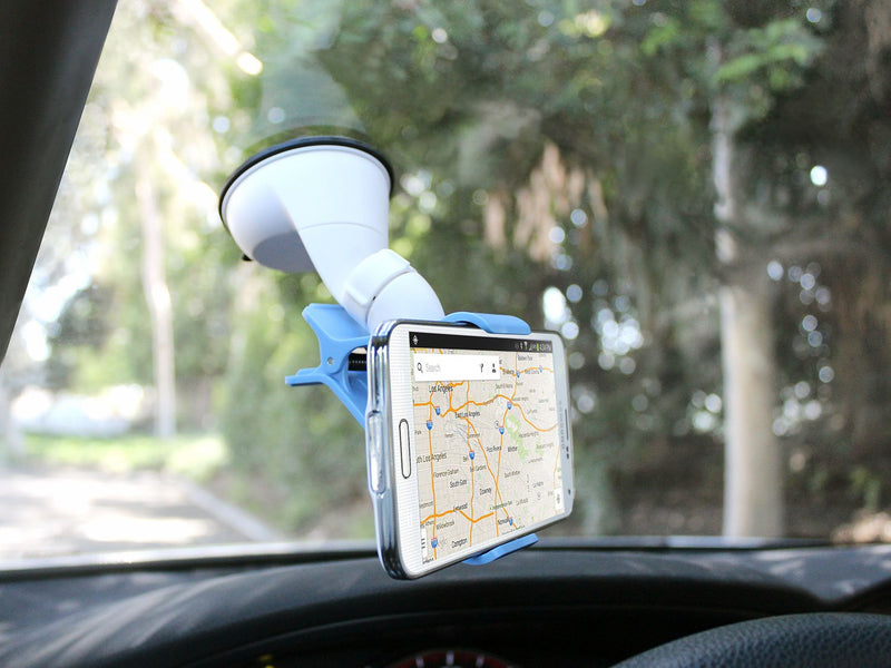 [Australia - AusPower] - CyonGear Car Windshield Dashboard Phone Holder- for iPhone X/8/8 Plus, 7/7s Plus, 5/5s/5c, Samsung Galaxy S8/S8 Plus, S7 /Edge / S6 / Edge Plus, Note 8 / 6 LG G5/G6 & Other Smartphones Green Standard Packaging 
