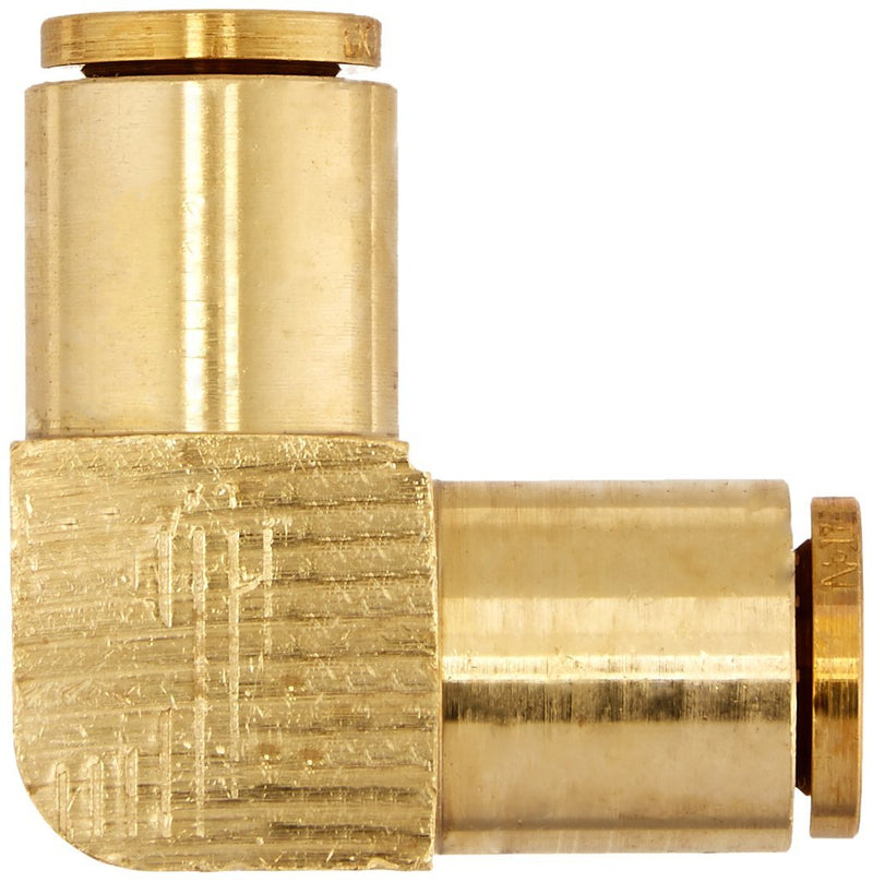 [Australia - AusPower] - Eaton Weatherhead 1865X6 Brass CA360 D.O.T. Air Brake Tube Fitting, 90 Degree Union Elbow, 3/8" Tube OD 