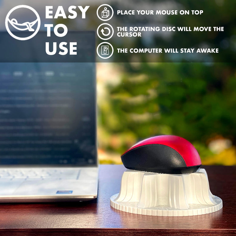 [Australia - AusPower] - Mouse Jiggler Undetectable Device - Mouse Mover No USB No Software Required Device to Keep Mouse Moving Geek Gift Work-Life Balance Maсhine (Sunshine) Sunshine 