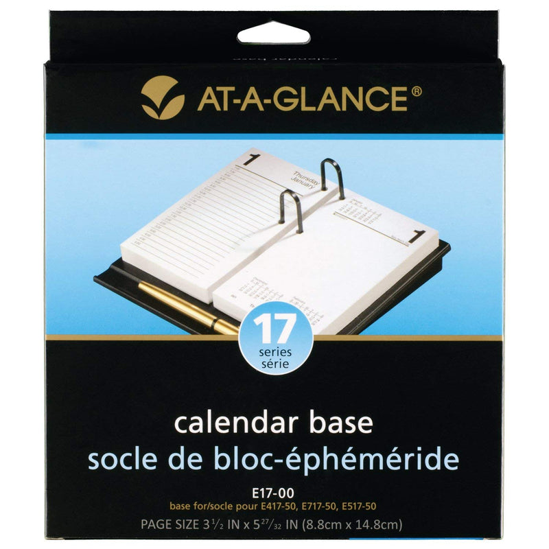 [Australia - AusPower] - AT-A-GLANCE Loose-leaf Desk Calendar Base for 3.5 x 6 Inch Page Size, Black (E17-00) E17 