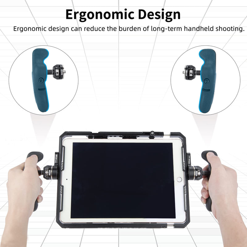 [Australia - AusPower] - Nitze Side Handle Kit with ARRI Rosette, Left Side Handle, Right Side Handle for Smartphone Cage, iPad Cage and Monitor Cage - PA32A 