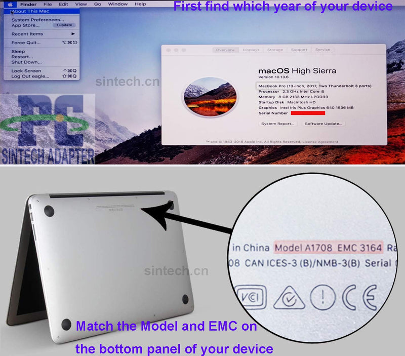 [Australia - AusPower] - Sintech M.2 SATA SSD 24Pin Card,Compatible for SSD of 2012 Year MacBook Air (Only Fit 2280 M.2) Only for 2280 M.2 