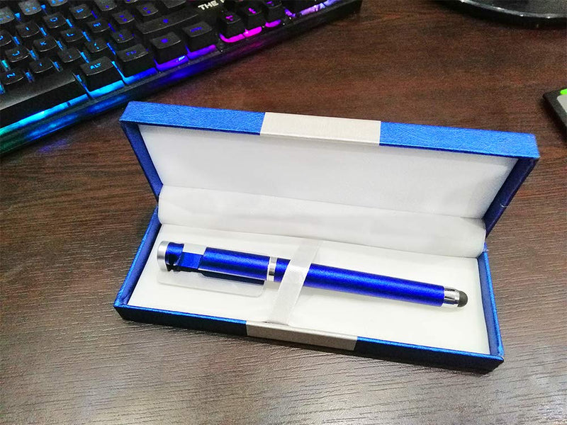 [Australia - AusPower] - Special 3 in 1 Ballpoint Pen Blue Ink, Capacitive Stylus for Touch Screen, Phone Stand for All Smartphones. 