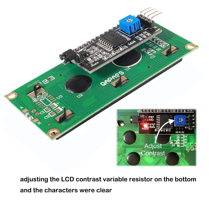 [Australia - AusPower] - Dorhea 2PCS IIC I2C TWI Serial LCD 2004 20x4 Blue Backlight Module with I2C Interface Adapter Compatible with Raspberry Pi 