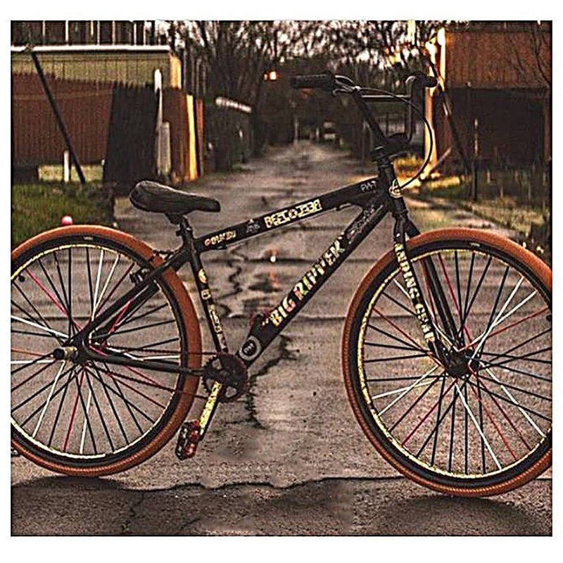[Australia - AusPower] - BEEGETTE Bicycle Spoke Skins Wraps BMX MTB Kids Road Mountain Bike Colorful Wheel Decoration-72 Black 