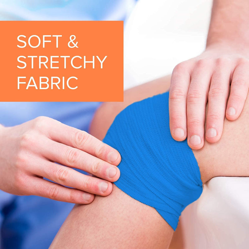 [Australia - AusPower] - Self Adhesive Bandage Wrap - 2 inch by 5 yards Self Adhering Non Woven Cohesive Bandage Rolls (24 Pack) - Stretch Wrap - Multi Colored Neon Athletic Tape for Wrist - Medical Tape Waterproof - Vet Wrap 2 Inch 24 Pack 
