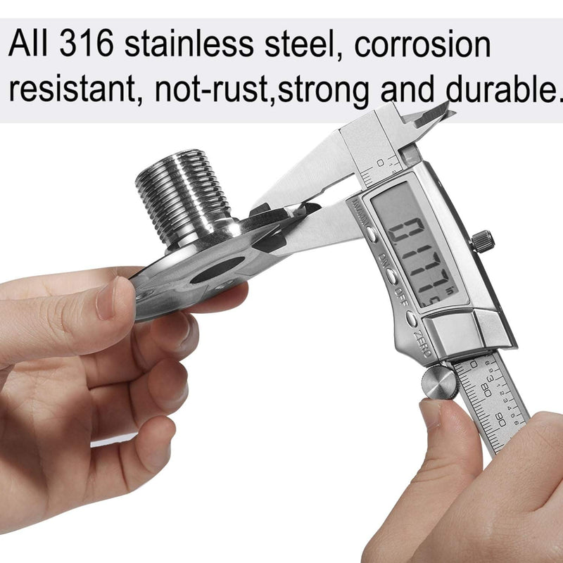 [Australia - AusPower] - ZOMCHAIN Antenna Mount Base Marine Grade 316 Stainless Steel 