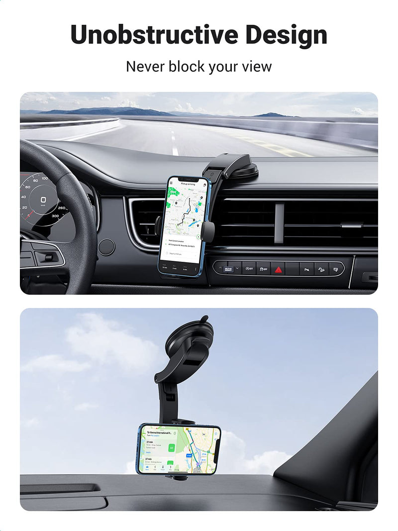 [Australia - AusPower] - UGREEN Car Phone Holder Mount Dashboard Cell Phone Holder Car Dash Compatible for iPhone 13 12 Pro Max, iPhone 11 Pro X XR XS, iPhone 8 7 6S Smartphones 