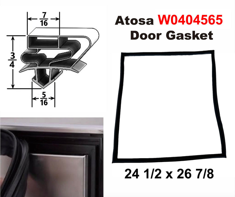 [Australia - AusPower] - Atosa W0404565 Door Gasket, 24 1/2 x 26 7/8, Easy Installation & Use 