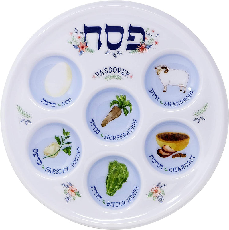 [Australia - AusPower] - Passover Seder Plate Deluxe Quality Plastic 10" Disposable Plates (25-Pack) 25-Pack 