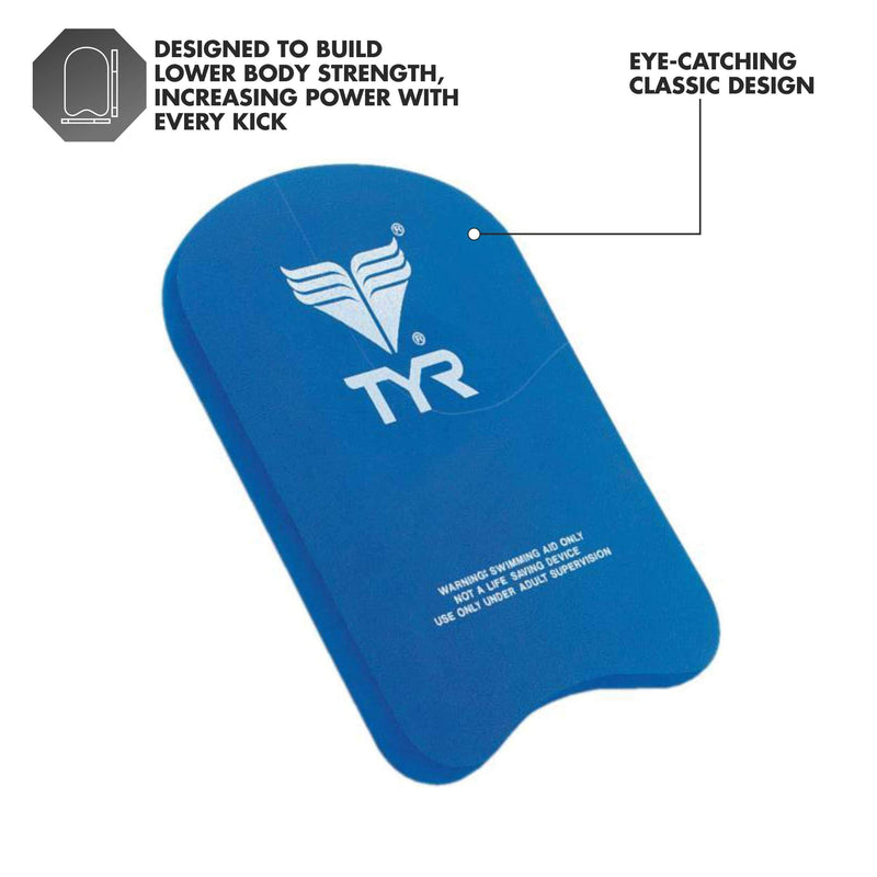 [Australia - AusPower] - TYR Junior Kickboard for Swim Training, Blue, 14.5 x 10 Inches 