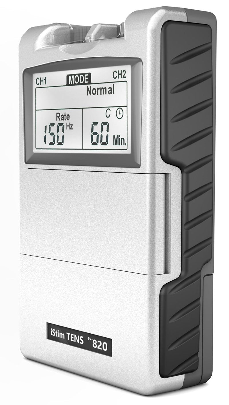 [Australia - AusPower] - iStim Tens Unit Stimulator Machine - EV820 with 8 Electrodes Japanese Gel for Pain Management, Back Pain and Rehabilitation 