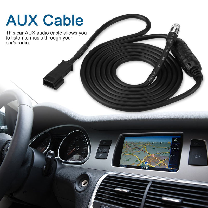 [Australia - AusPower] - 3 Pin AUX Audio Adapter, Car Audio Auxiliary Cable Input Adapter for E39 E46 E53 X5 16:9 CD Player Navigation 