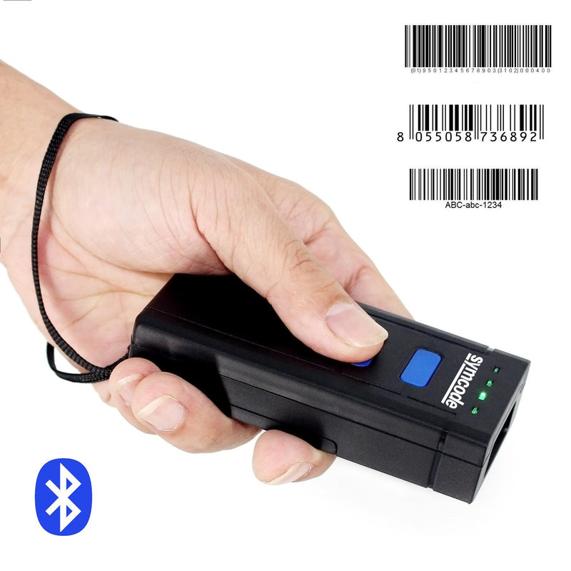 [Australia - AusPower] - Portable Bluetooth Barcode Scanner,Symcode 1D Mini Wireless Handheld CMOS Barcode Scanner Reader for POS/Android/iOS/iMac/Ipad 