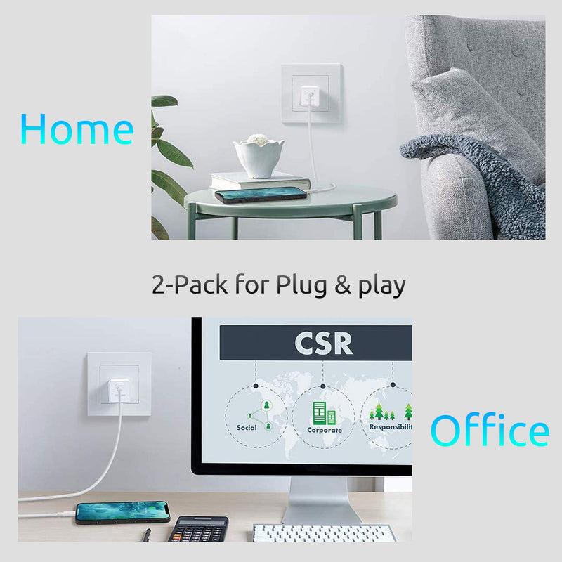 [Australia - AusPower] - [Upgraded] Mini USB C Charger, COSANO 20W PD 3.0 Durable Compact Fast Charger for New iPhone, USB C Wall Charger Compitible with iPhone 12 Mini Pro Max, iPad Pro, AirPods Pro (Cable Not Included) 