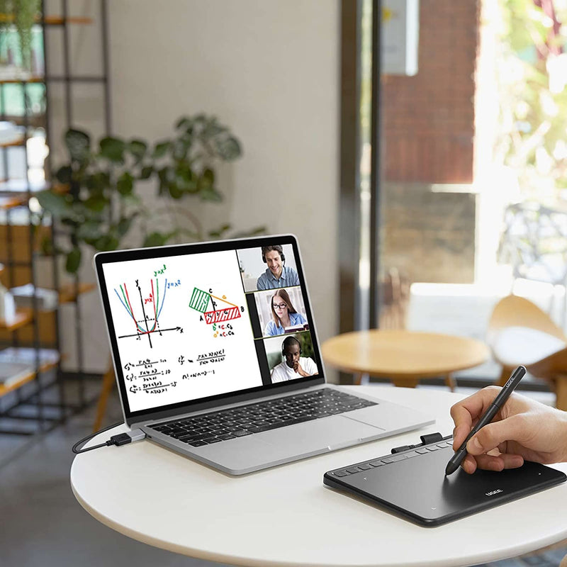 [Australia - AusPower] - Computer Graphics Tablets, UGEE S640 Portable Drawing Tablet with 10 Shortcut Keys, 6.5x4 inch Digital Pen Tablets with Battery-Free Stylus Tilt Function 8192 Pressure for Windows/Mac/Chrome OS S640-New 