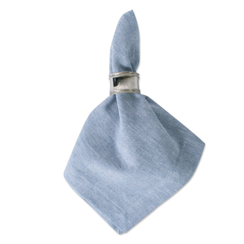 [Australia - AusPower] - DII Chambray Kitchen, Tabletop Collection, Blue, Napkin Set Square 