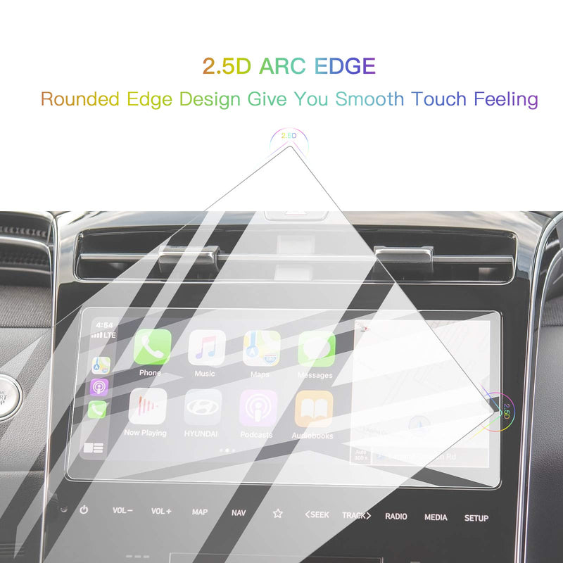 [Australia - AusPower] - Screen Protector Film for 2021 Tucson NX4 Navigation Display Anti Scratch Tempered Glass 9H Hardness HD Clear Anti-Explosion Hyundai GPS LCD Touch Screen Protector Foils (10In Navi) 10In Navi 