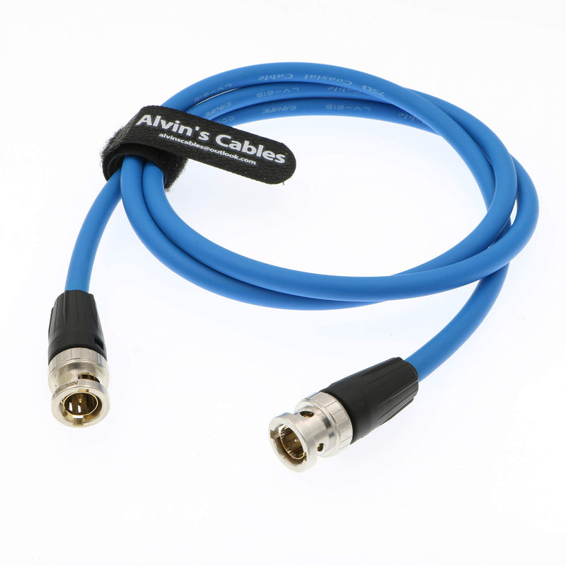 [Australia - AusPower] - Alvin's Cables 12G HD SDI Video Coaxial Cable BNC Male to Male for 4K Video Camera 1M BLUE 