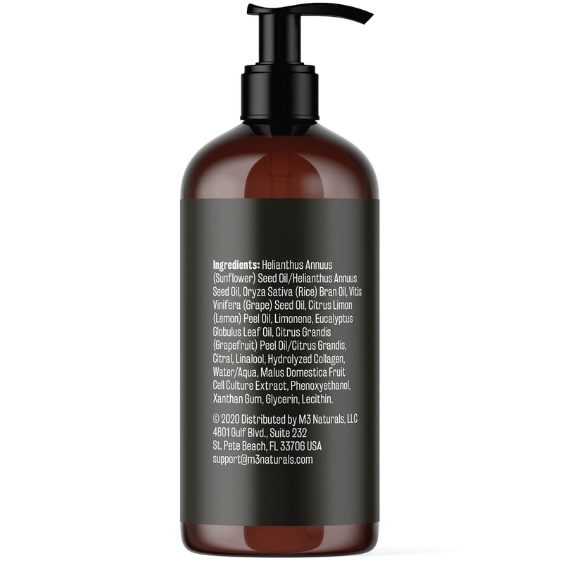 [Australia - AusPower] - M3 Naturals Anti Cellulite Massage Oil Infused with Collagen and Stem Cell Help Tighten Tone Stretch Marks | Skin Firming Lotion Cellulite Remover Treatment 