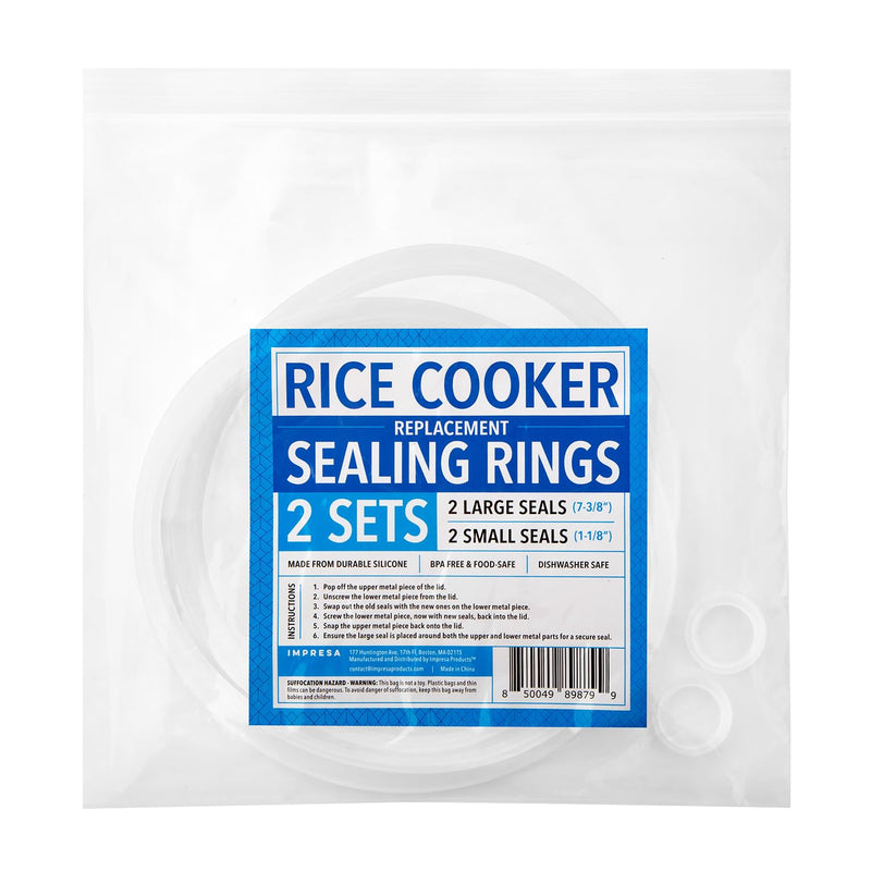 [Australia - AusPower] - [2 Sets] Impresa Cooker Sealing Ring for Aroma Rice Cooker Replacement Parts ARC-914SBD - Impresa Pot Ring Part for Aroma Rice Cooker 8 Cup - Impresa Silicone Seal Ring for Aroma Rice Cooker Parts 