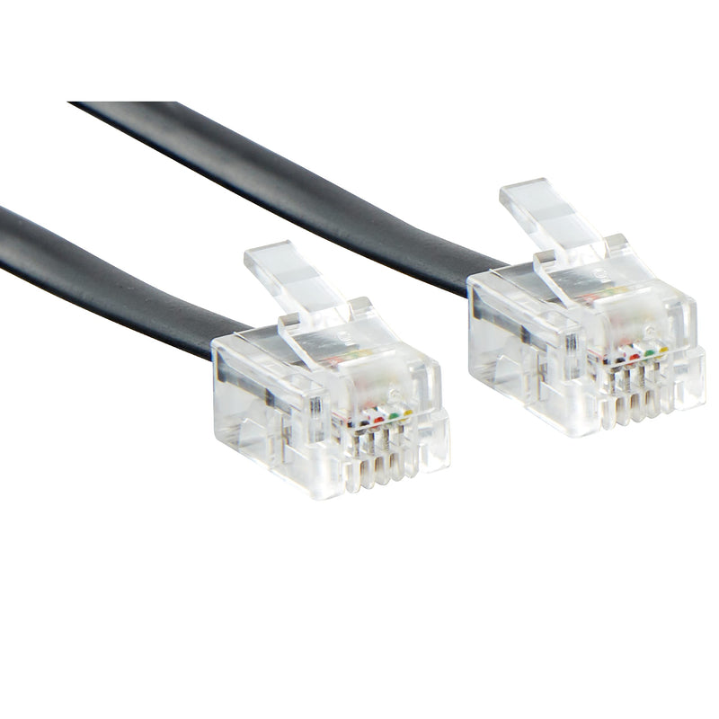 [Australia - AusPower] - Newhouse Hardware 7 ft Uncoiled/1.33 ft Coiled Telephone Handset Cord, with RJ9 (4P4C) Connectors, Used to Connect The Telephone and Handset, 5-Pack, Black 