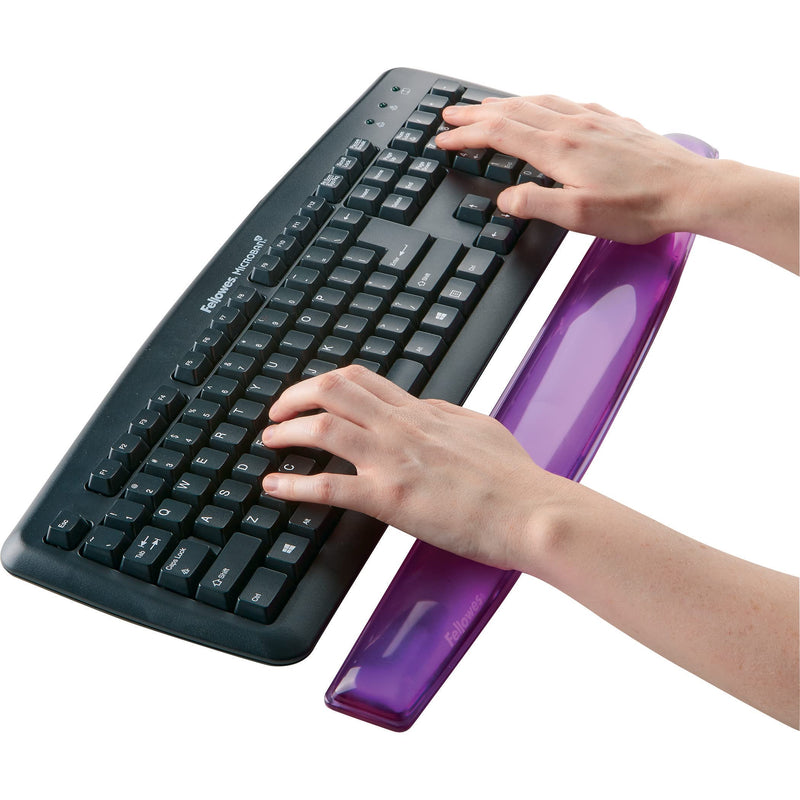 [Australia - AusPower] - Fellowes Gel Crystals Wrist Rest, Purple (91437) 