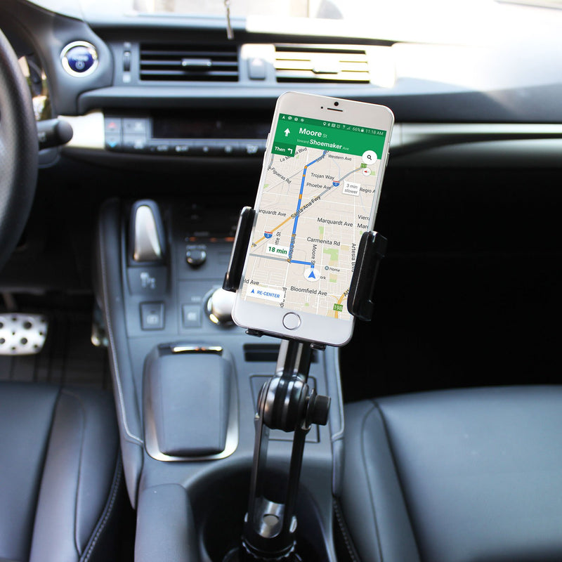 [Australia - AusPower] - Cellet Universal Smartphone 360 Adjustable Cup Holder Mount, Hands Free Automobile Cradle Compatible with Apple iPhone Xs Max XR 8 Plus, Galaxy S10 S10e S10Plus, S9 S9Plus Note 9, GPS (13in Neck) 13in Neck 