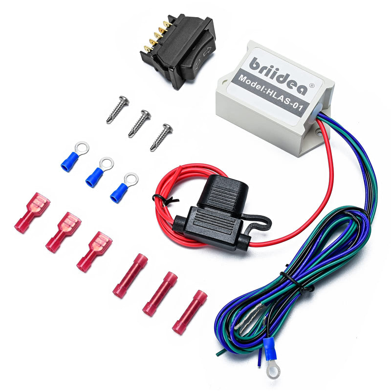 [Australia - AusPower] - Linear Actuators for Wiring, Switch and Relay Kit, Briidea Linear Actuator Switch for 12 Volt Linear Actuators, Control Your Tonneau Cover, Amp Rack, Motorized Trunk 