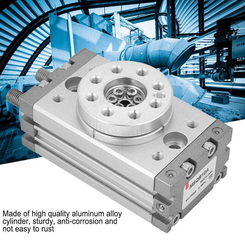 [Australia - AusPower] - 180 Degree Rotary Pneumatic air Cylinder, M5 Air Cylinder, 0.1-1.0MPa, 15 mm Diameter, Angle Adjustment Range 0-180 °, anticorrosive, Built-in Magnetic Ring 