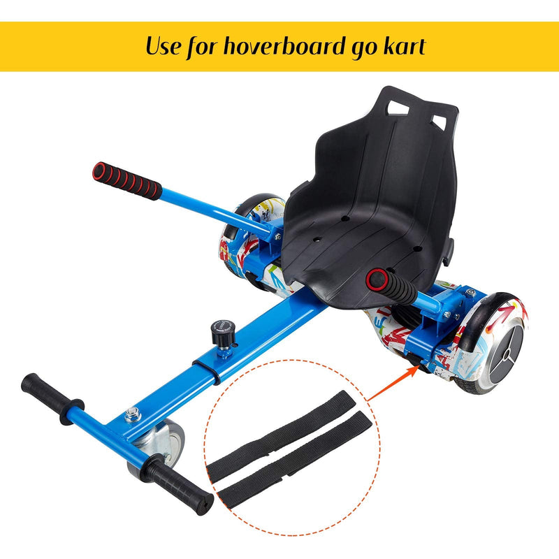 [Australia - AusPower] - 12 Pieces Adjustable Hoverboard Seat Attachment Straps Hoverboard Go Cart Strap Protector Hook and Loop Fastening Cable Hoverboard Replacement Straps for Kart Accessories Self Balance (19.68 Inches) 