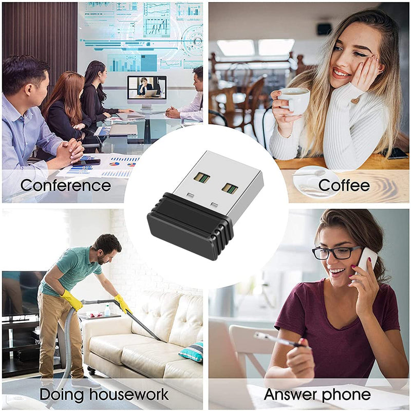 [Australia - AusPower] - Mouse Jiggler Undetectable USB Mouse Mover Jiggler NO Software Required for Computer/Laptop, Automatic Mini Mouse Shaker Driver-Free Mouse Movement Simulator Keep Computer Awake, Plug & Play (2 PCS) Black 2 PCS 
