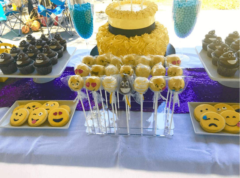 [Australia - AusPower] - Cake Pop Display Stand, 21 Hole Clear Acrylic Lollipop Holder Weddings Baby Showers Birthday Parties Anniversaries Halloween Candy Decorative (21 Hole) 