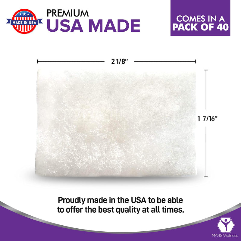 [Australia - AusPower] - CPAP Filters Disposable Felt Pollen air Filter 40 Pack ResMed Airsense 10, Aircurve 10, S9 Series - Standard Universal CPAP Filter Supplies - Machines - by Mars Wellness - Made in The USA 40 Count (Pack of 1) 