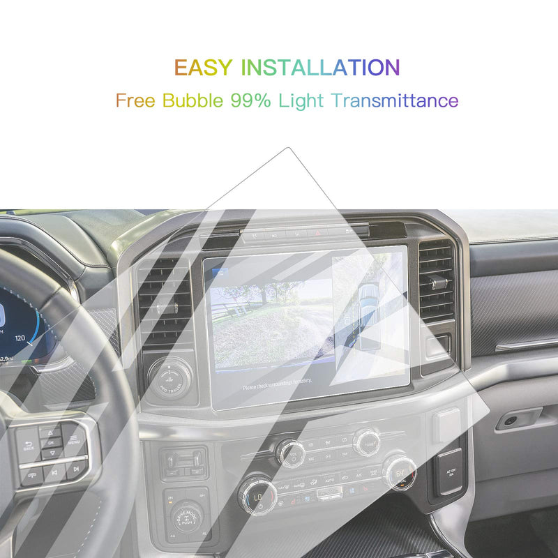 [Australia - AusPower] - Screen Protector Foils for 2021 F-150 F150 SYNC4 12In Navigation Display Tempered Glass 9H Hardness HD Clear LCD GPS Touch Screen Protective Film (Glass Protector) Glass Protector 
