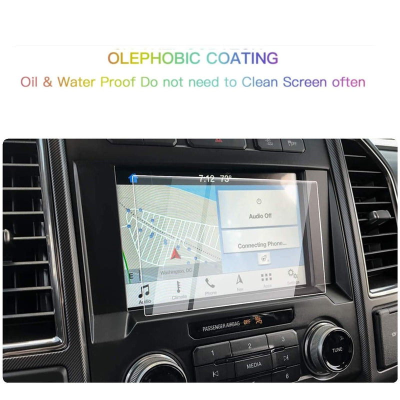 [Australia - AusPower] - Screen Protector Compatible With 2020 2021 F150 Super Duty,Anti-Explosion & Scratch,HD Clear,SSSKY Premium Navigation Accessories Comaptible With Ford F150 Super Duty（8inch） 