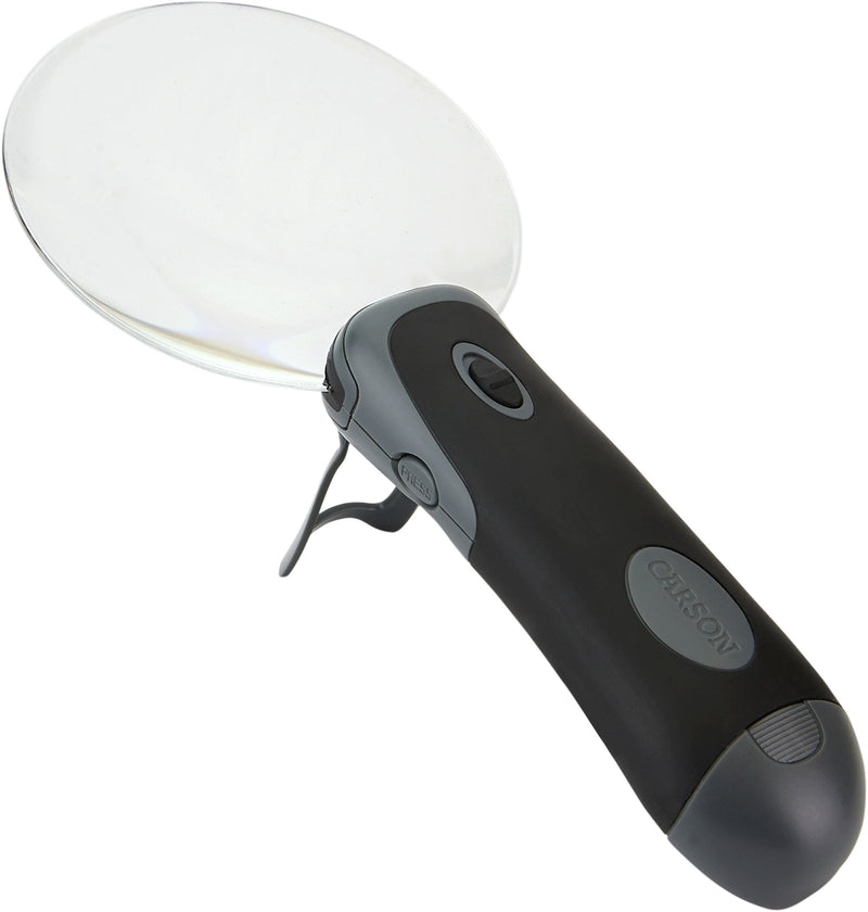 [Australia - AusPower] - Carson Remov-A-Lens 3-in-1 LED Lighted Hand-Held Magnifier Set with 3 Interchangeable Magnifying Glass Lenses (RL-30) 